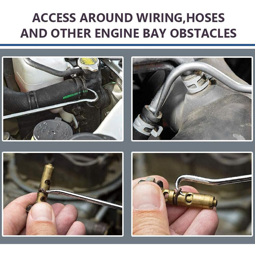 Extra Long Pick & Hook Set with Soft Grip for O-Ring Removal 10 Pieces