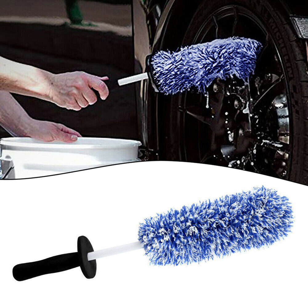 Soft Bristle Car Wheel and Tire Cleaning Brush - Made from Microfiber