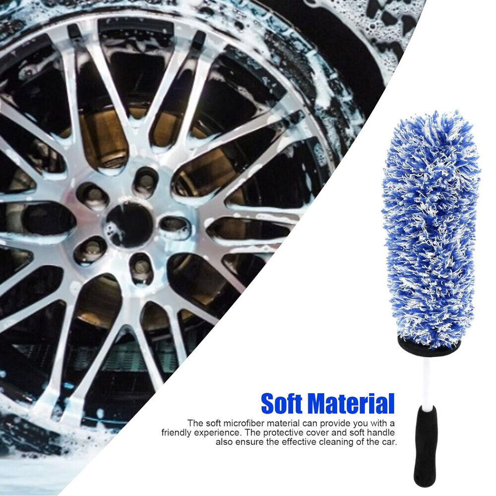 Soft Bristle Car Wheel and Tire Cleaning Brush - Made from Microfiber