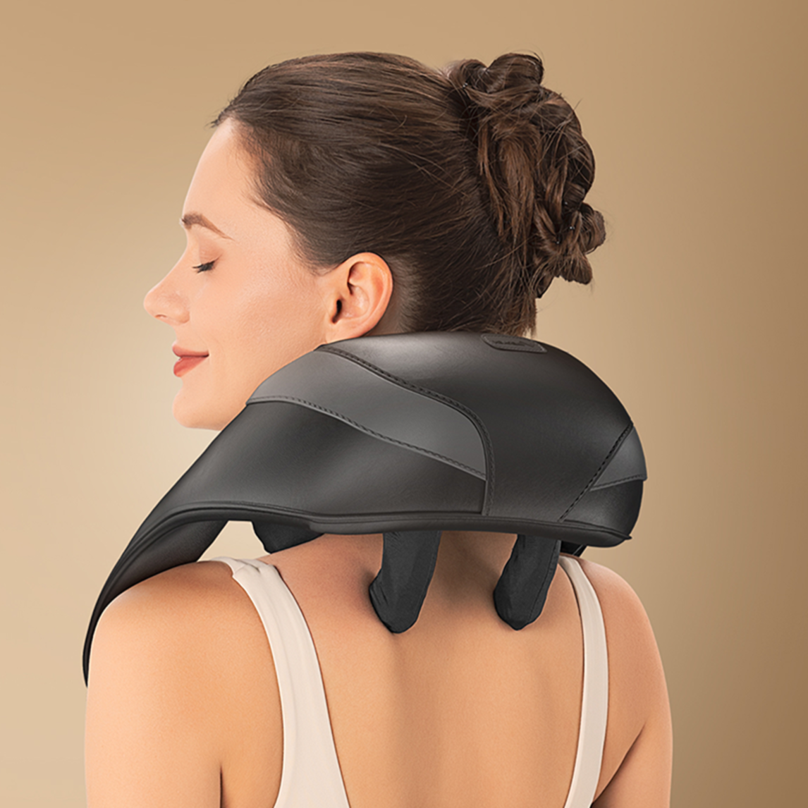 Cordless Neck Massager - Deep Tissue Shiatsu with Heat Relief
