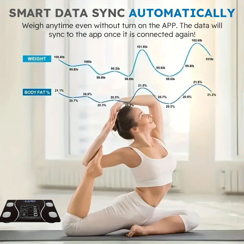 Smart Body Fat Scale - Wireless LED Digital Analyzer