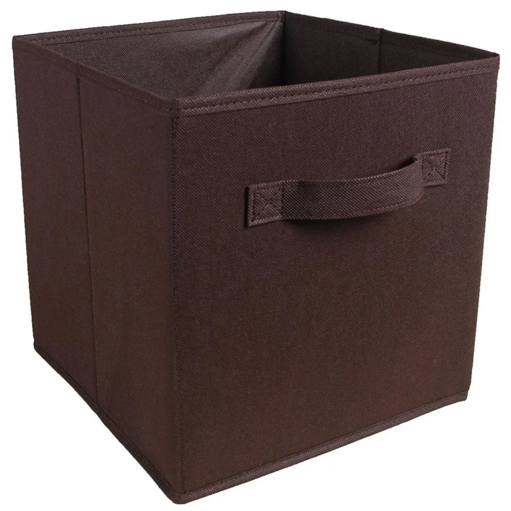 Colorful Fabric Storage Cubes - 6 Pack Foldable Baskets