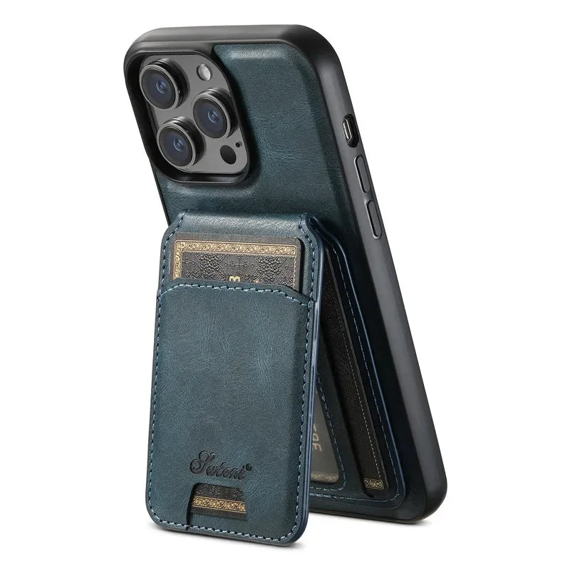 Magsafe Magnetic Phone Case with Detachable Wallet Leather Case for iPhone 12 13 14 15 16 Pro Max Plus