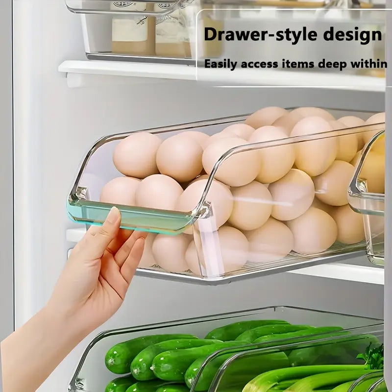 Refrigerator Organizer Bins - Stackable Acrylic Storage