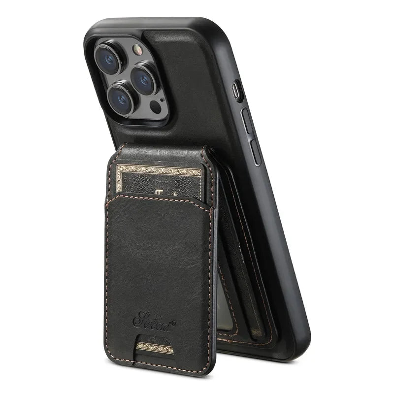 Magsafe Magnetic Phone Case with Detachable Wallet Leather Case for iPhone 12 13 14 15 16 Pro Max Plus