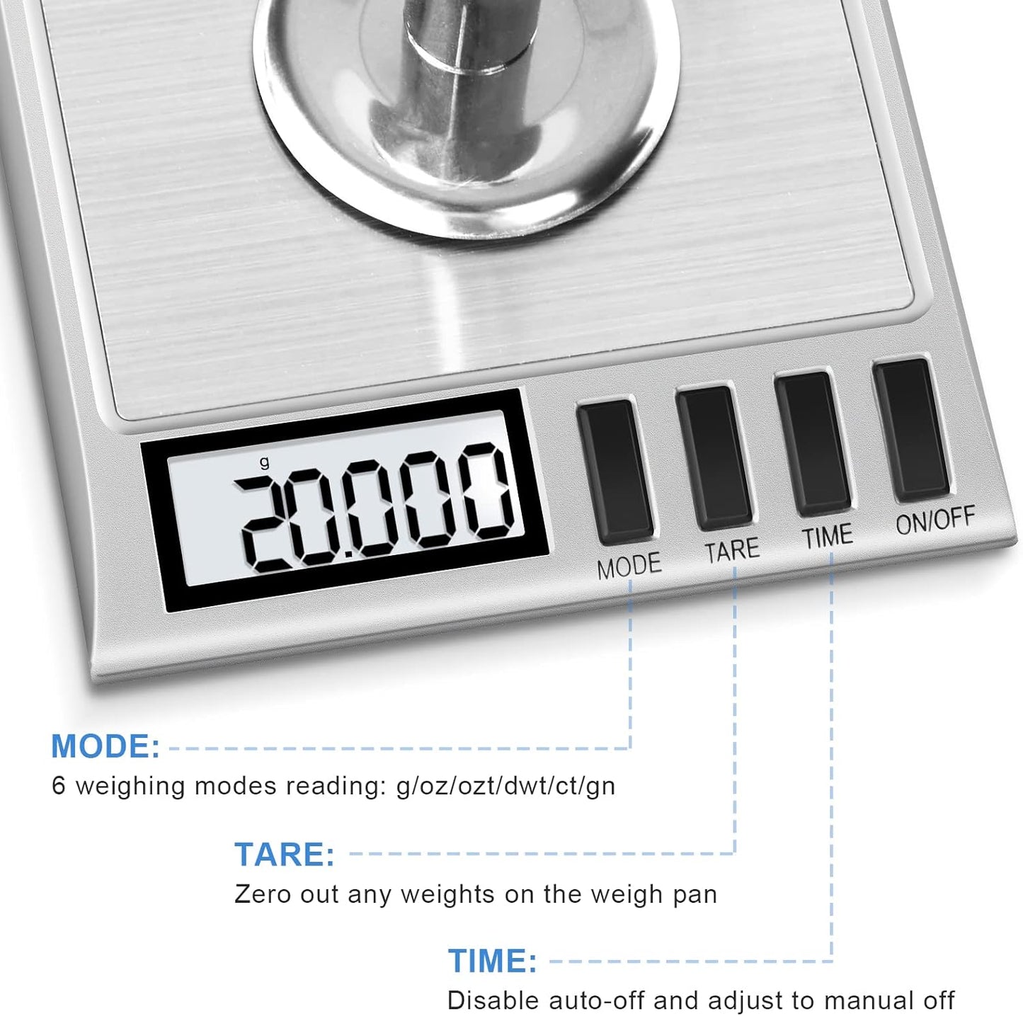 Milligram Scale 50g/0.001g - Precision Jewelry & Gem Scale