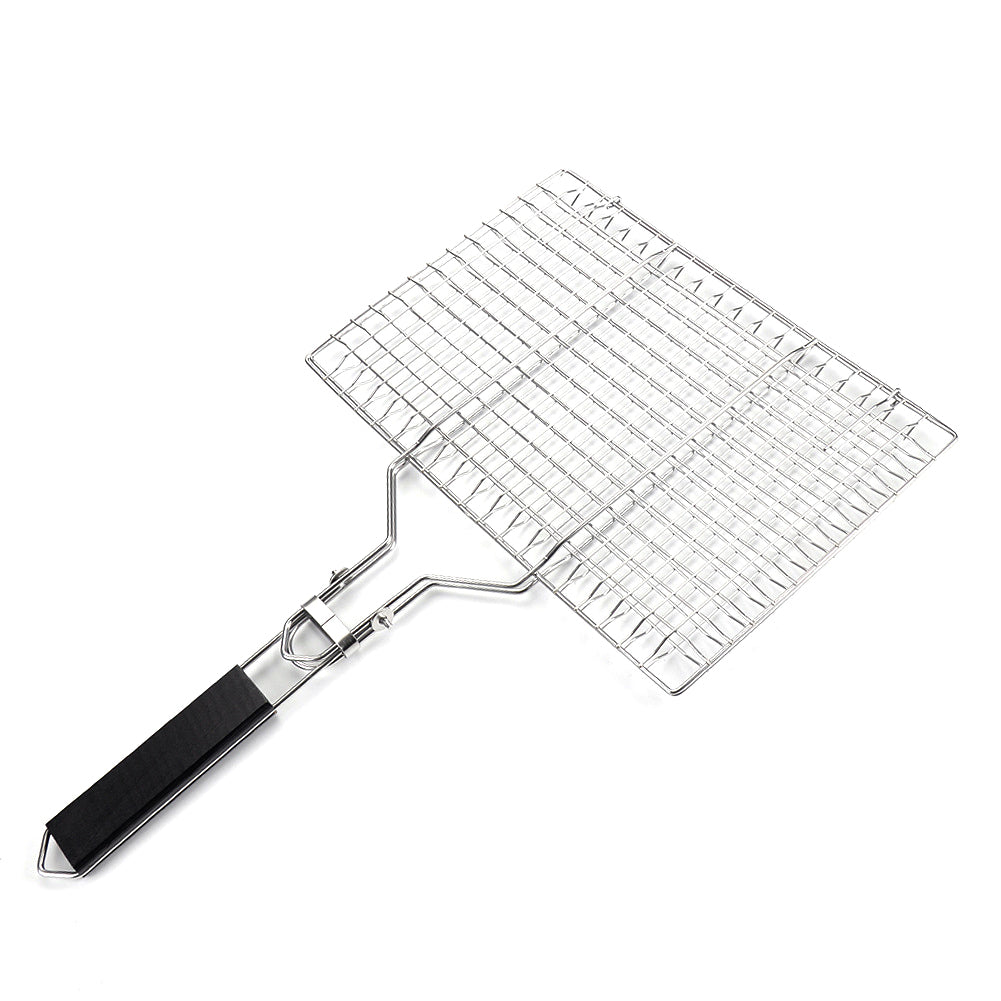 BBQ Grilling Basket Foldable Stainless Steel 8.6x12.6 Inch