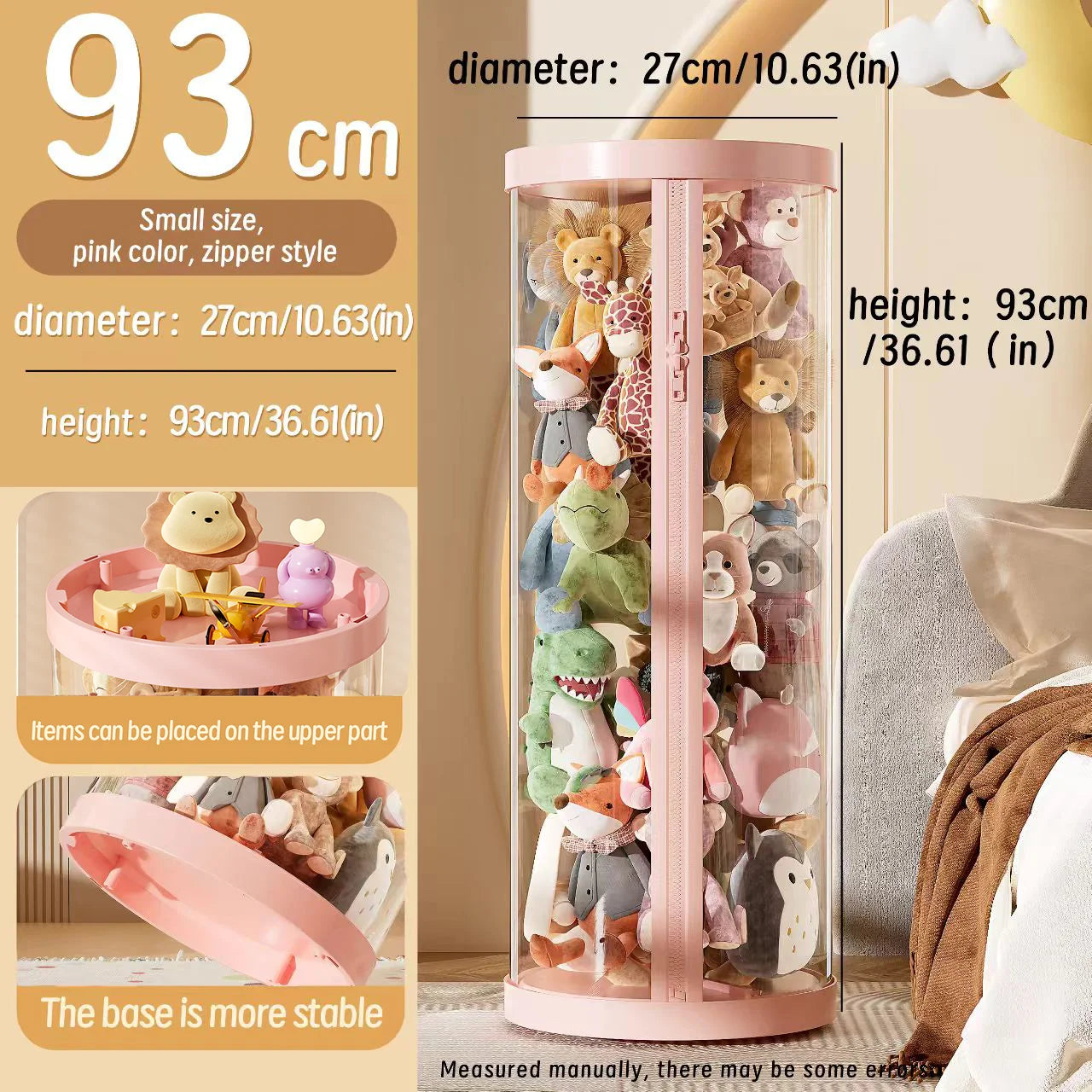 Transparent Doll Storage Box with Lid - Perfect for Toys & Decor