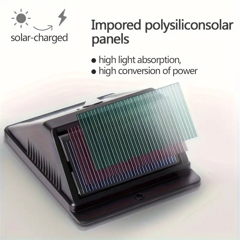 IP45 Waterproof Solar Lights - Motion Sensor, 3 Modes, Set of 4