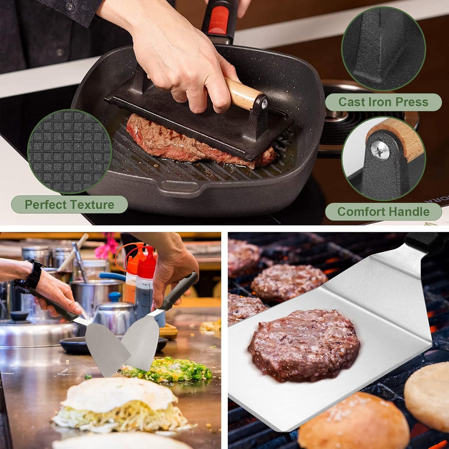 Griddle Accessories Kit 35-Piece - Ultimate BBQ Tool Set