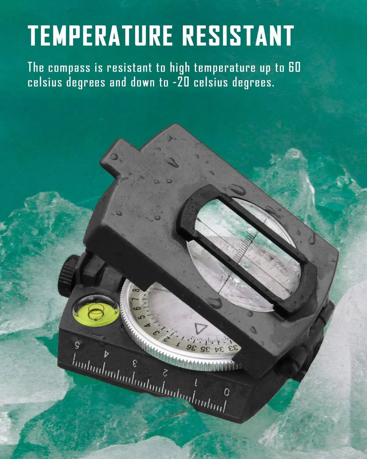 Tactical Survival Compass - High Precision & Luminous