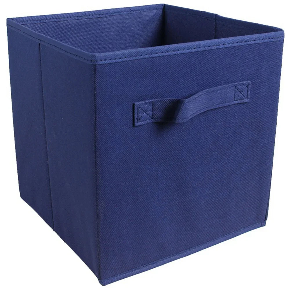 Colorful Fabric Storage Cubes - 6 Pack Foldable Baskets