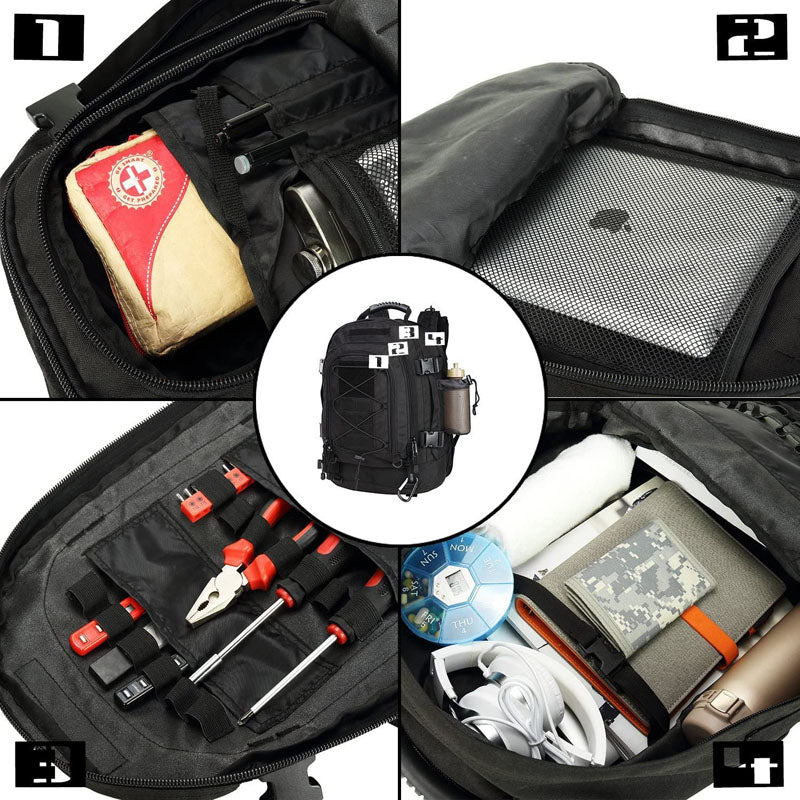 Military Tactical Backpack 65L Waterproof Hiking Rucksack