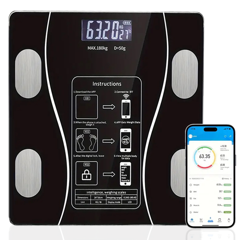 Smart Body Fat Scale - Wireless LED Digital Analyzer