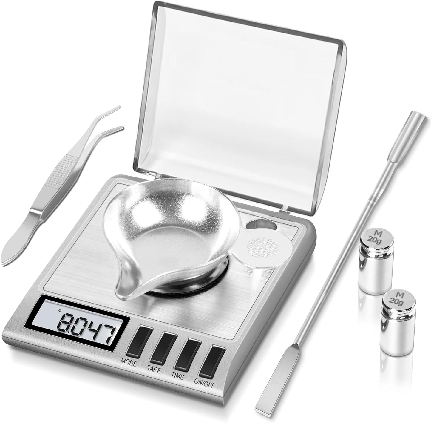 Milligram Scale 50g/0.001g - Precision Jewelry & Gem Scale