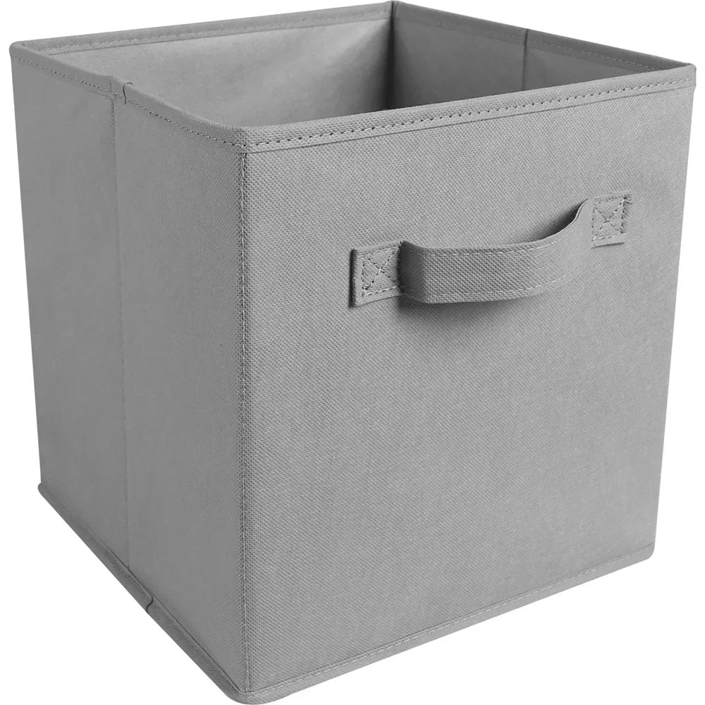 Colorful Fabric Storage Cubes - 6 Pack Foldable Baskets