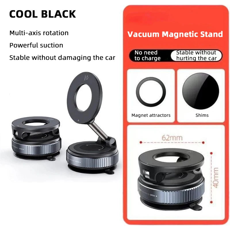 Magnetic Phone Holder - 360° Rotation & Strong Grip