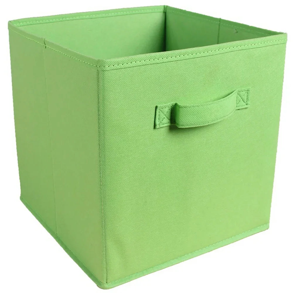 Colorful Fabric Storage Cubes - 6 Pack Foldable Baskets