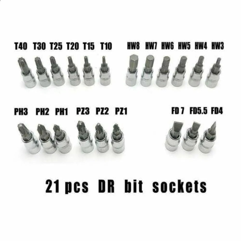46PCS Metric Ratchet Wrench Kit - Professional Metalworking Tool