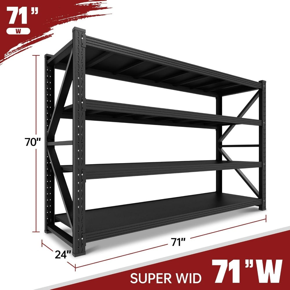 Heavy Duty Garage Shelving - 5000 lbs Capacity, Adjustable