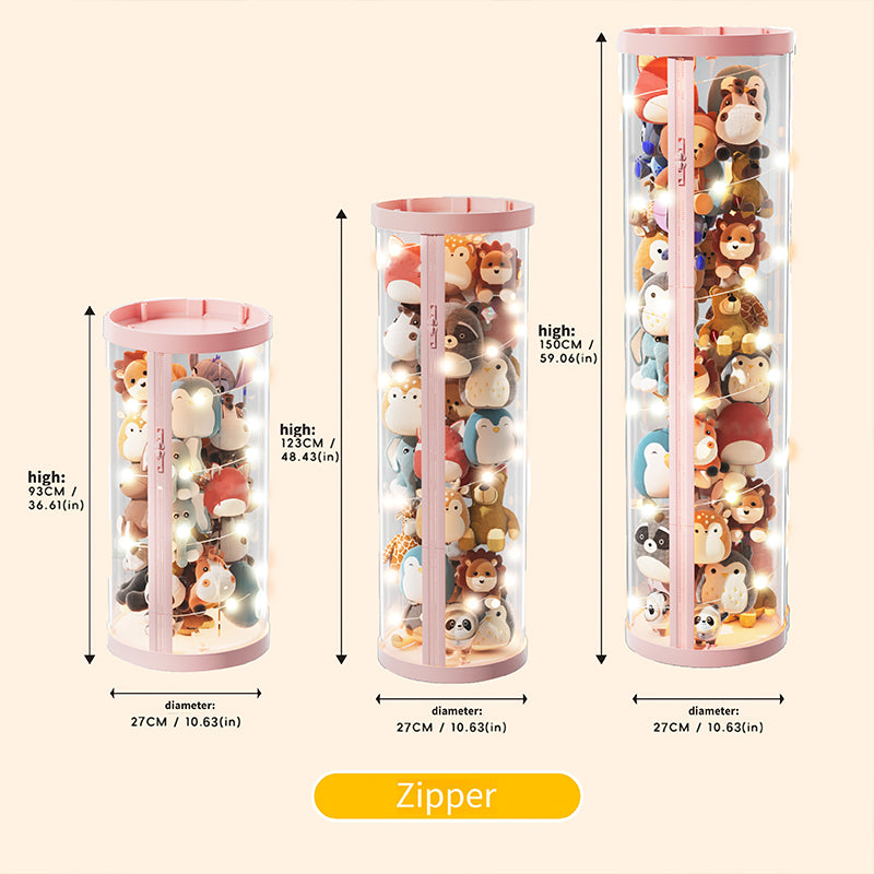 Transparent Doll Storage Box with Lid - Perfect for Toys & Decor