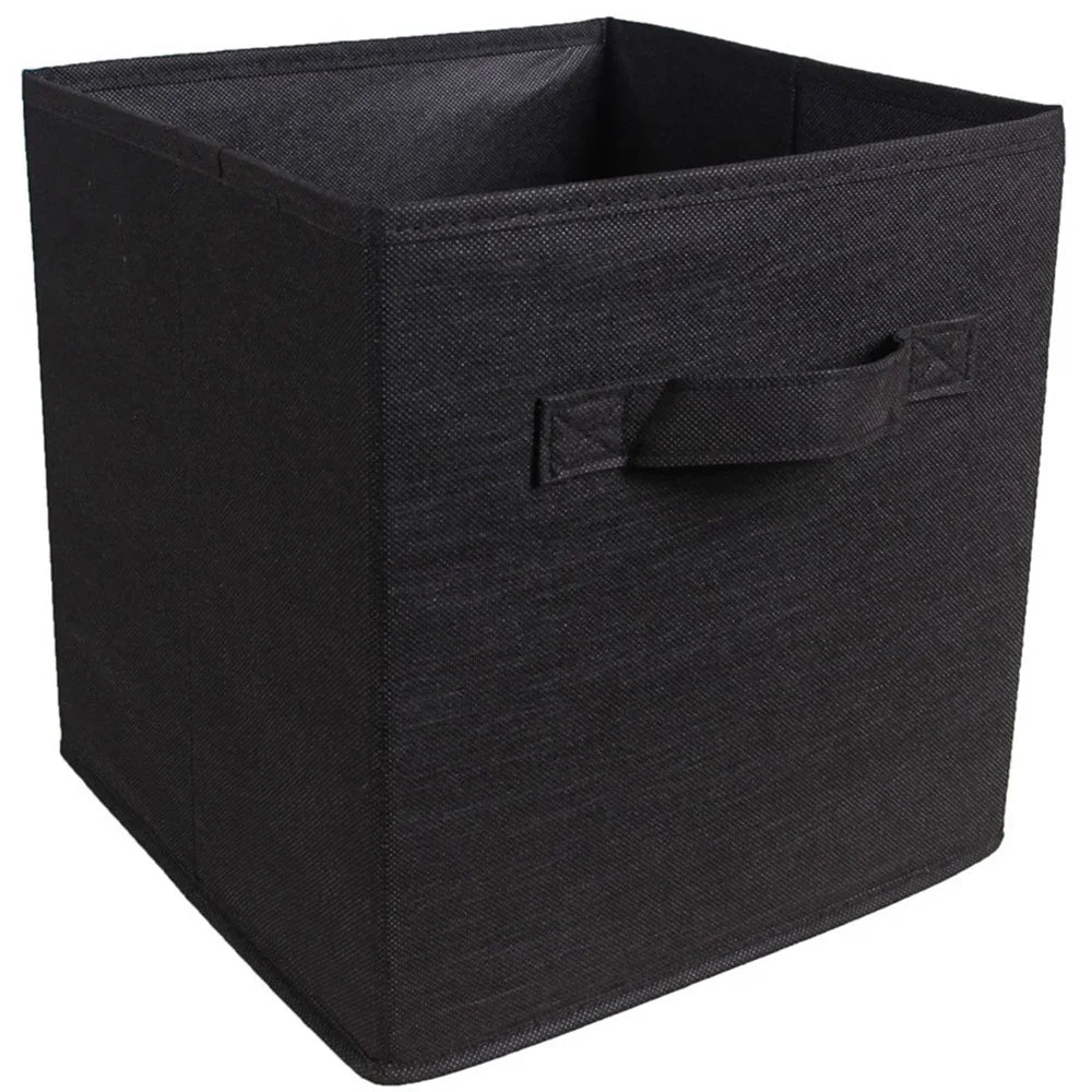 Colorful Fabric Storage Cubes - 6 Pack Foldable Baskets