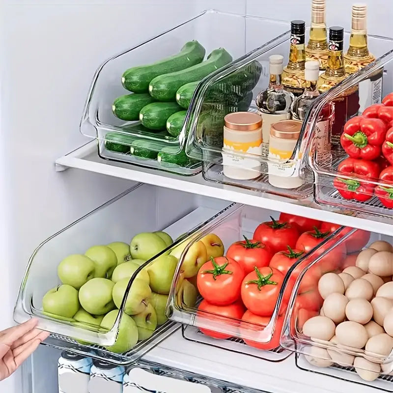 Refrigerator Organizer Bins - Stackable Acrylic Storage