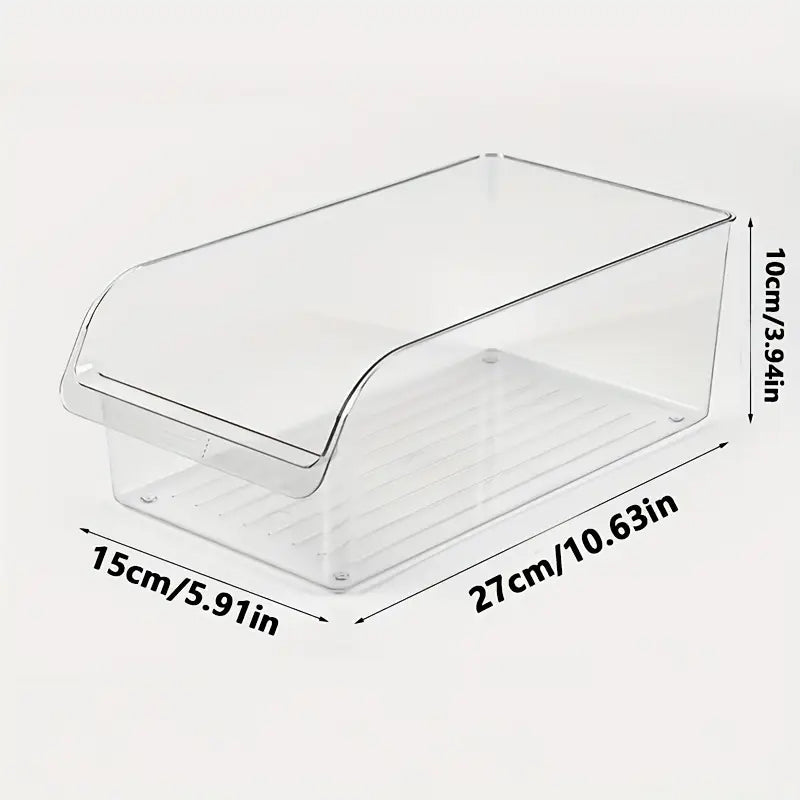 Refrigerator Organizer Bins - Stackable Acrylic Storage