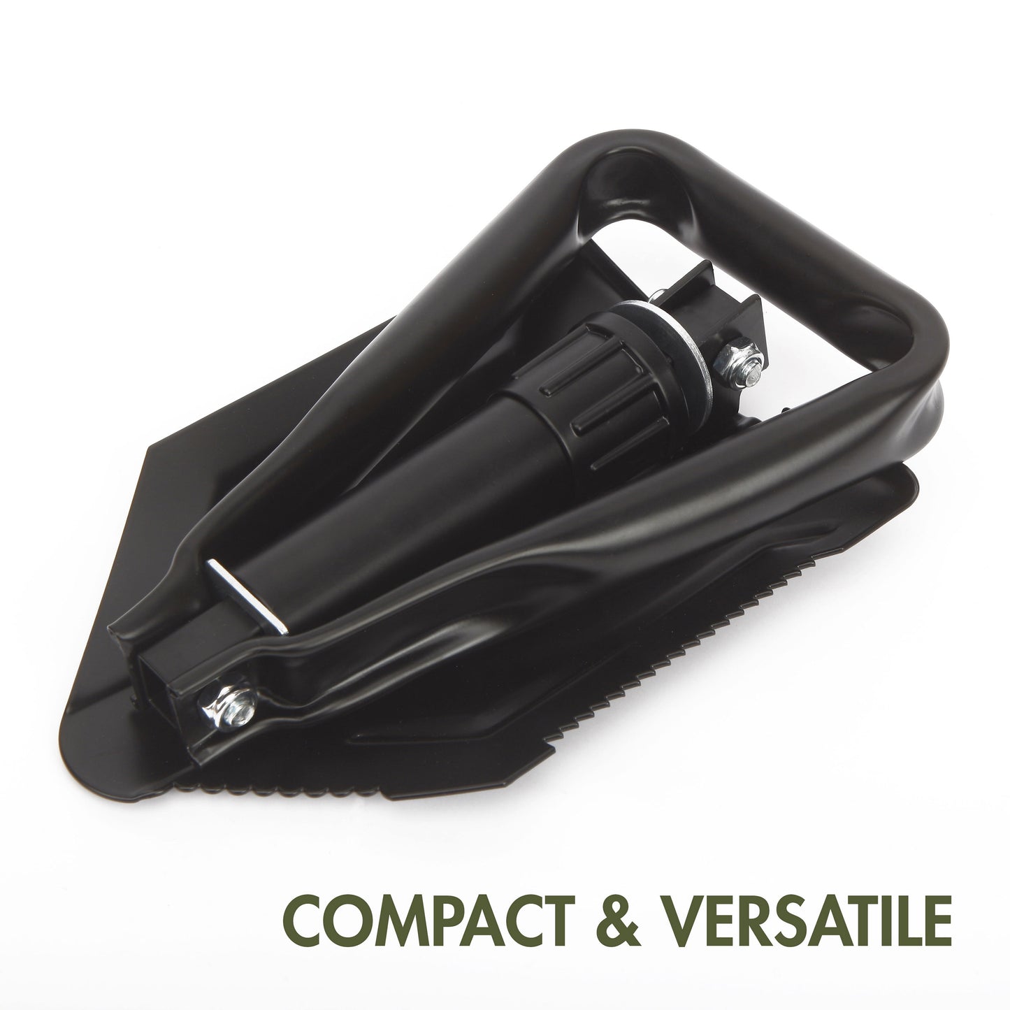 Heavy-Duty Steel Folding Shovel - Compact & Durable Outdoor Tool