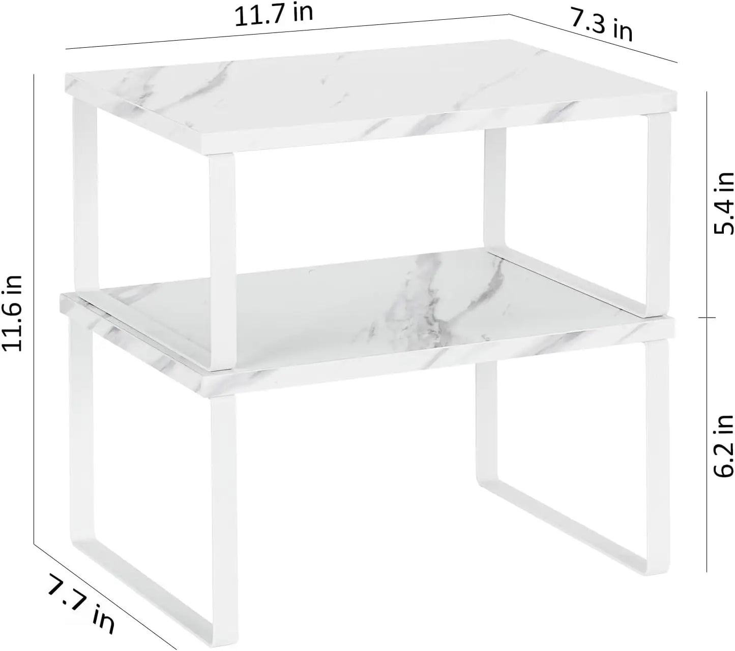 Stackable Kitchen Storage Rack - Expandable Countertop Organizer
