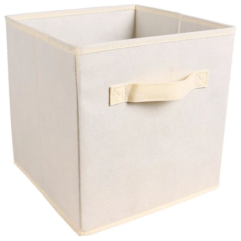 Colorful Fabric Storage Cubes - 6 Pack Foldable Baskets
