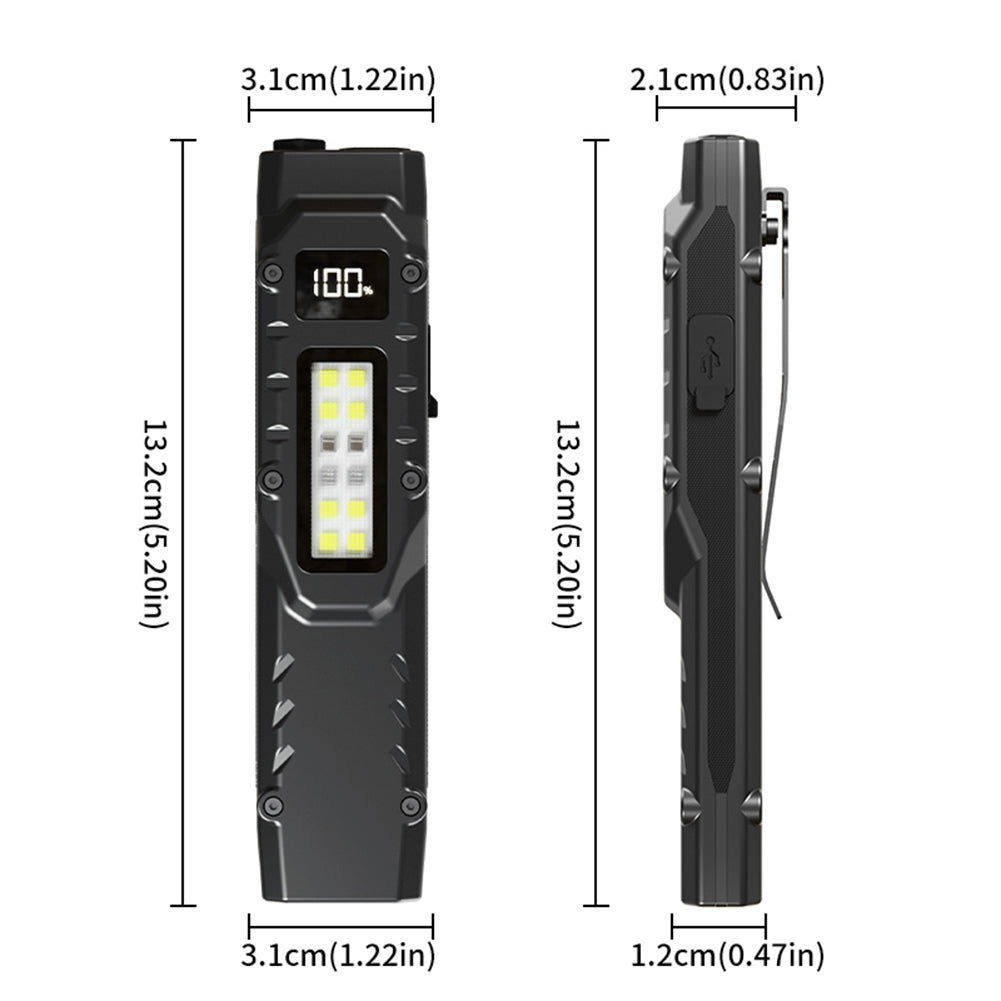 LED Ultra Slim Flashlight 1200LM - Portable & Waterproof