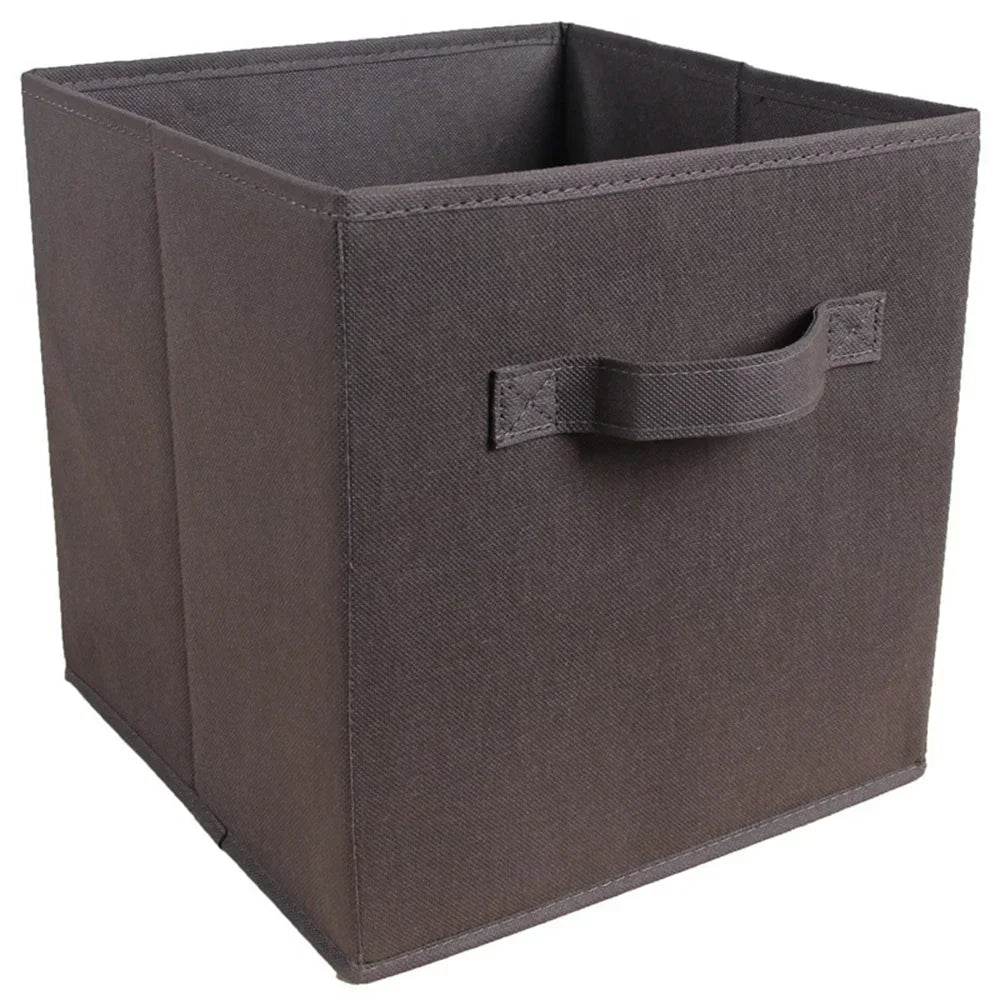 Colorful Fabric Storage Cubes - 6 Pack Foldable Baskets