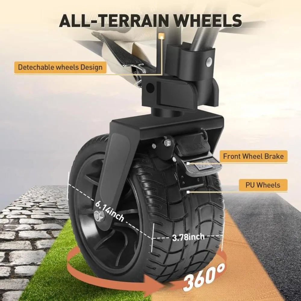 Double Decker Wagon - 450lbs Foldable Cart with Big Wheels