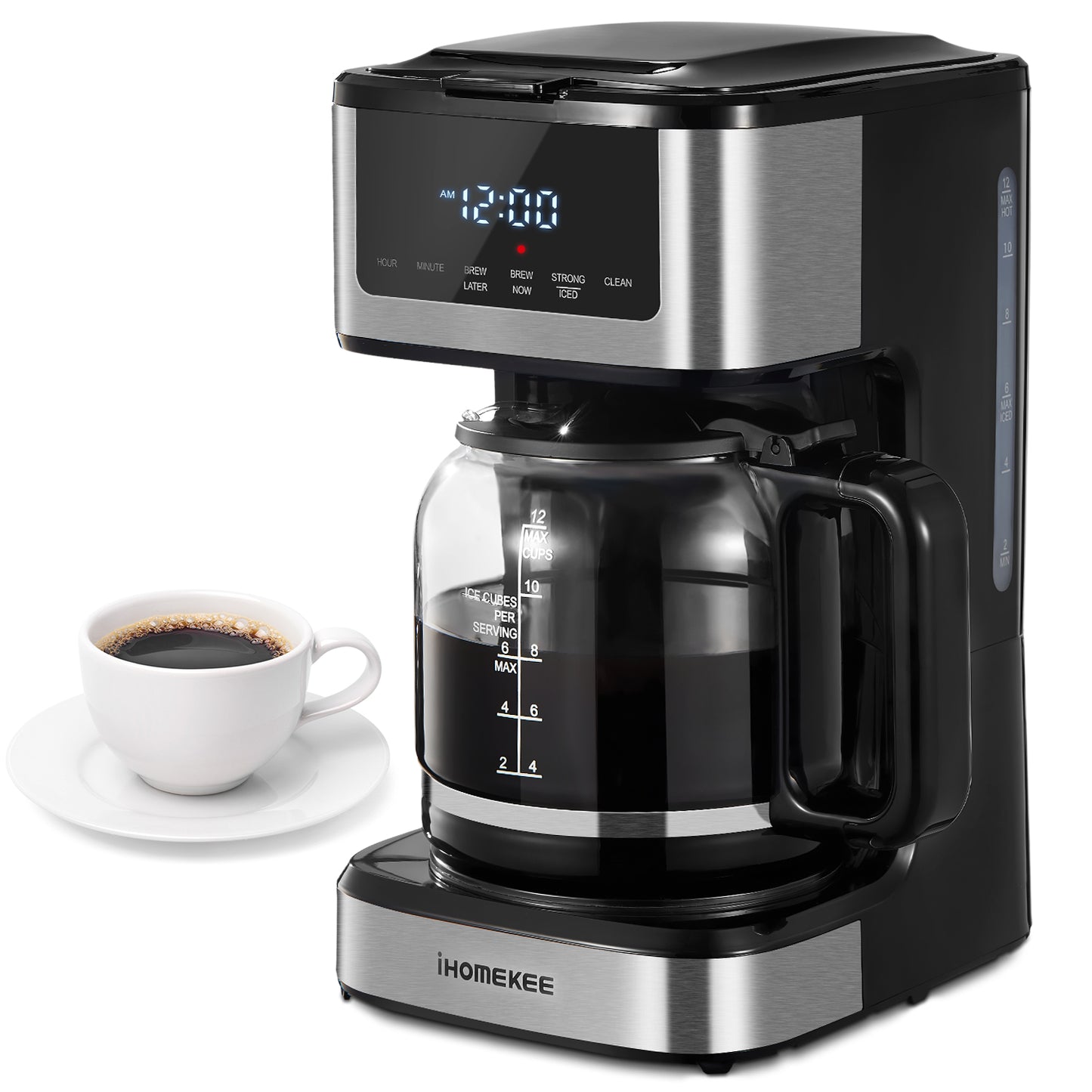 Programmable Drip Coffee Maker 12 Cup with Touchscreen