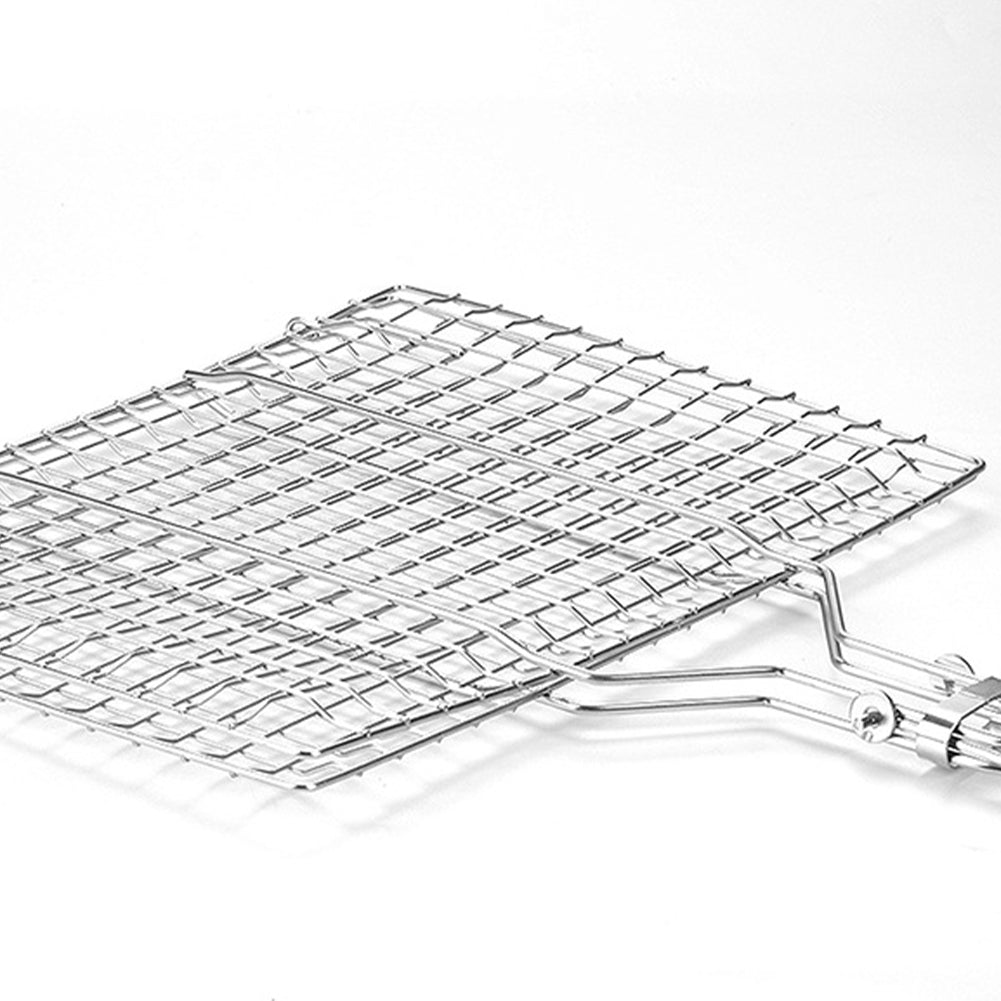BBQ Grilling Basket Foldable Stainless Steel 8.6x12.6 Inch