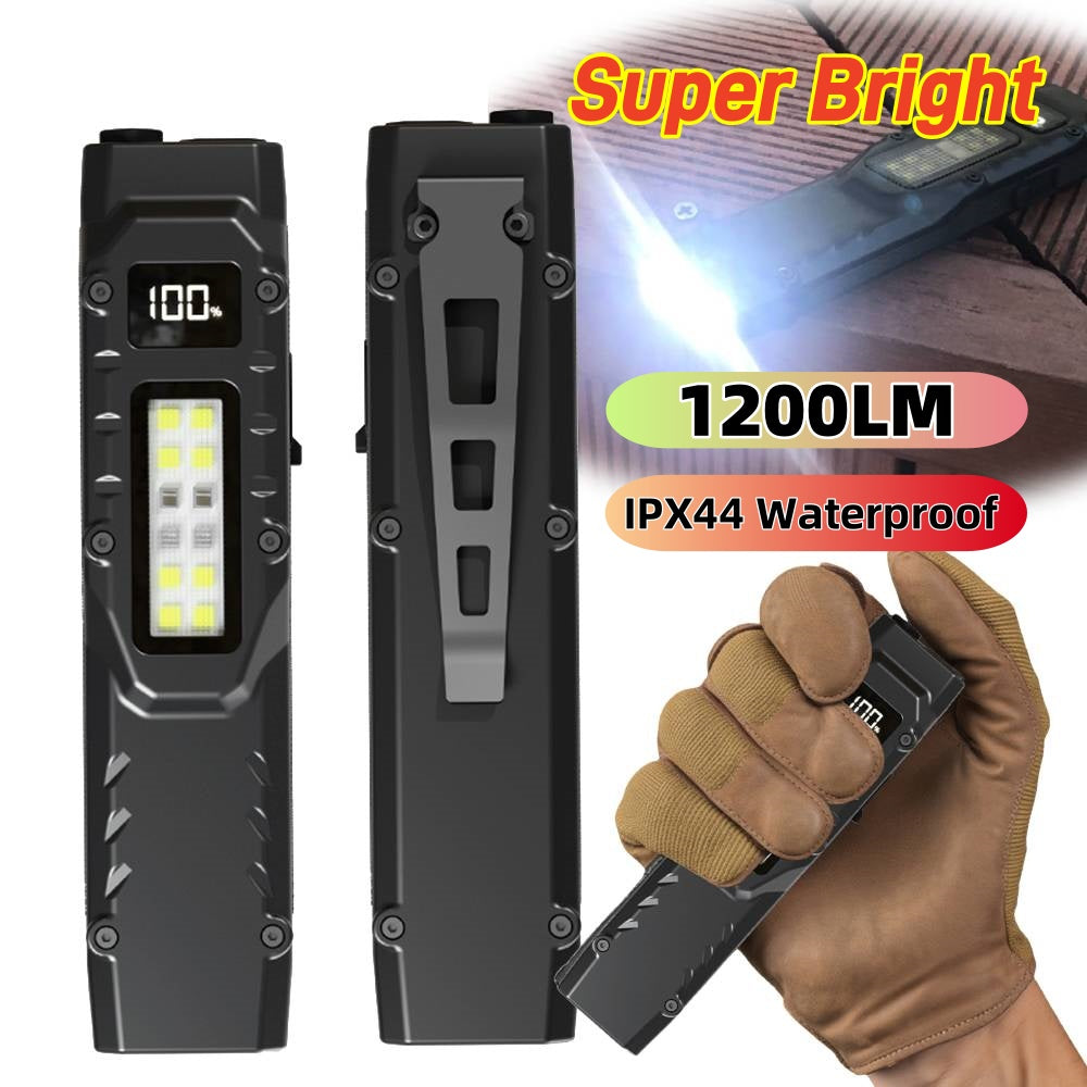 LED Ultra Slim Flashlight 1200LM - Portable & Waterproof