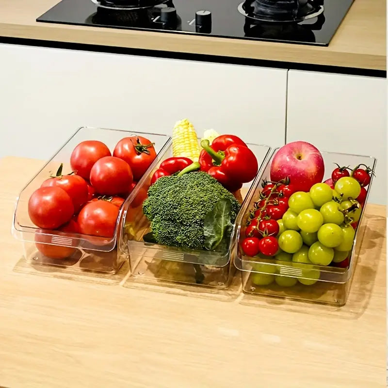 Refrigerator Organizer Bins - Stackable Acrylic Storage