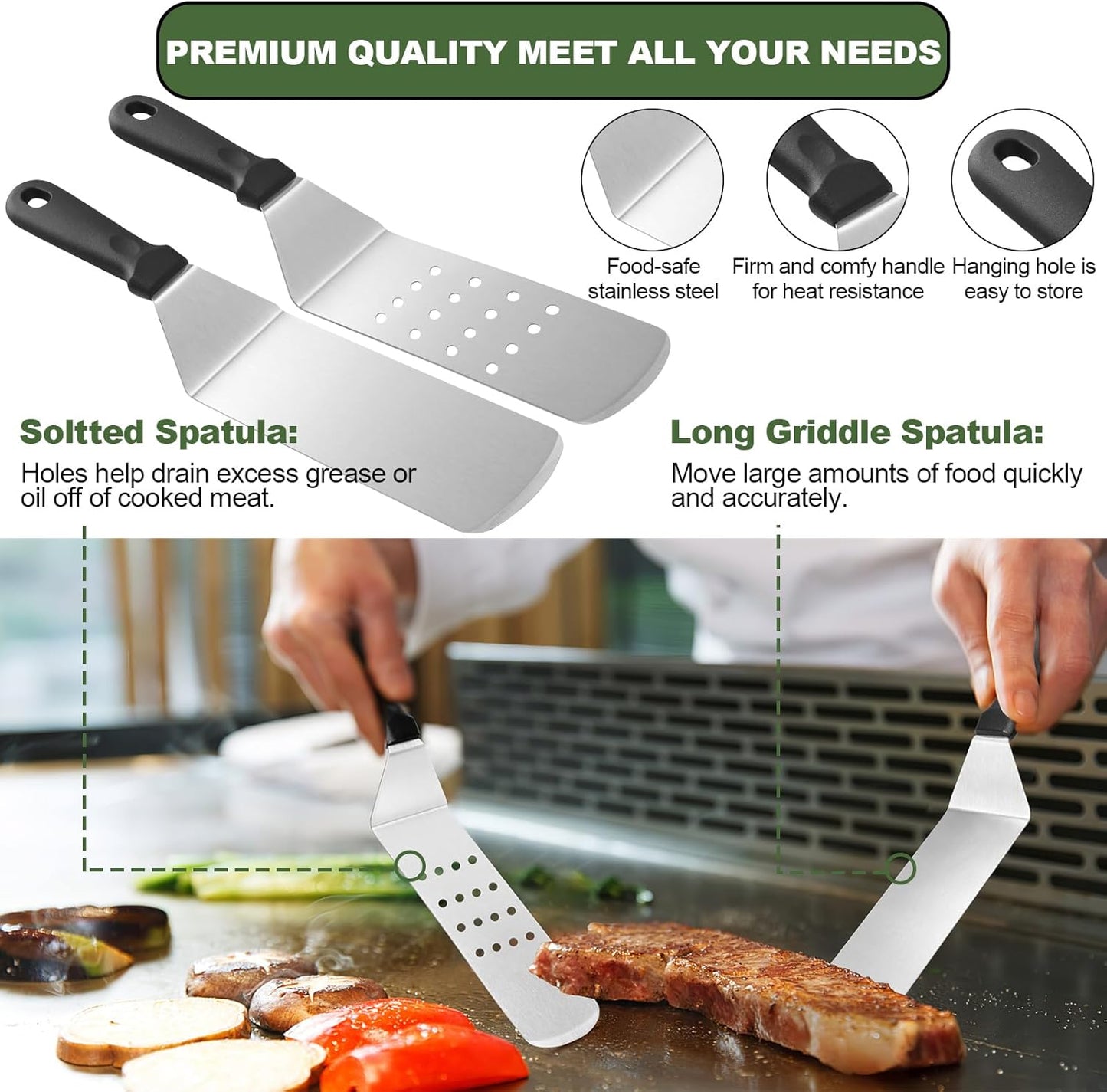 Griddle Accessories Kit 35-Piece - Ultimate BBQ Tool Set