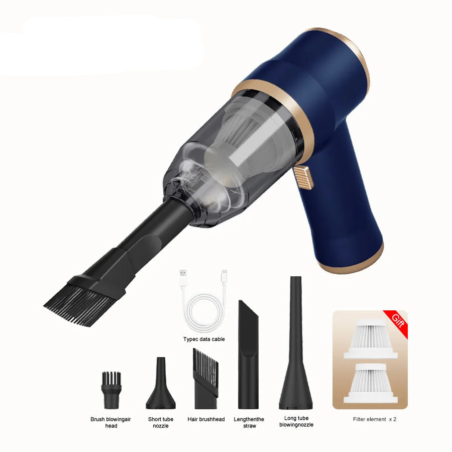 Wireless Car Vacuum Cleaner - High Power, Portable & Versatile