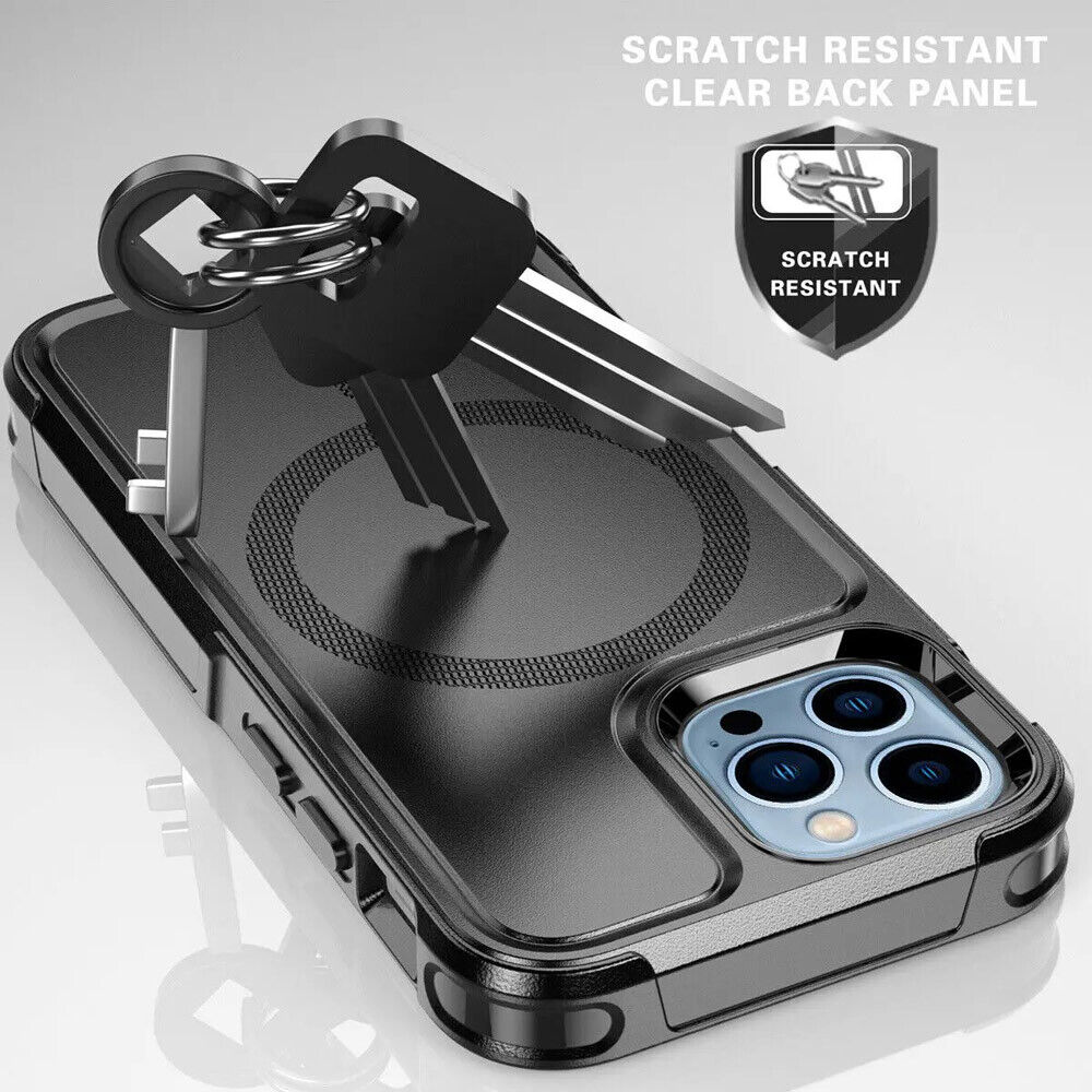 Heavy Duty Rugged Magsafe Shockproof Magnetic Case Cover Iphone 15 Pro