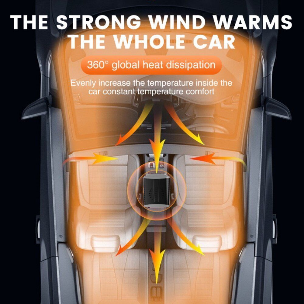 1000W Portable Heating  Fan Defroster Demister for Car Truck 12V