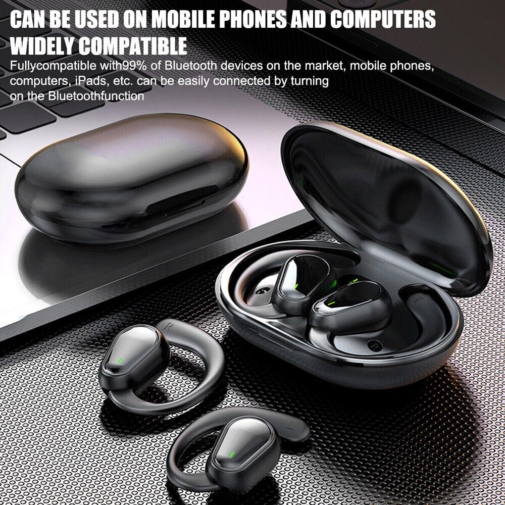  Bluetooth 5.3 Wireless Earbuds with Ear Hook with Water Resistant 