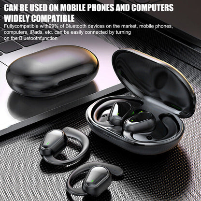  Bluetooth 5.3 Wireless Earbuds with Ear Hook with Water Resistant 