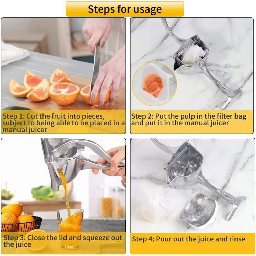 Metal Manual Juicer Fruit Juice Squeezer for Pressing Lemons Oranges