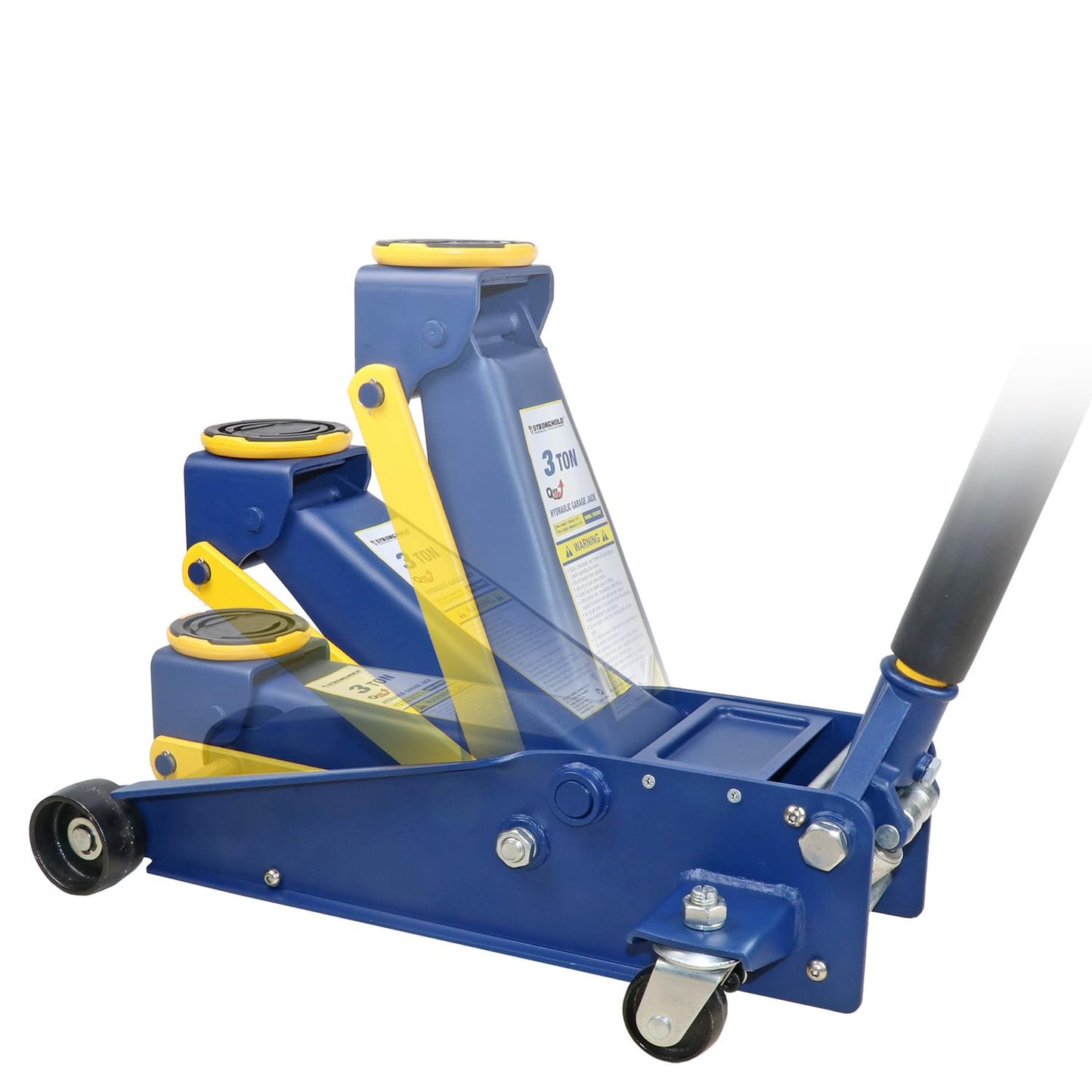 3 Ton Hydraulic Garage Jack - Heavy-Duty Quick Lift