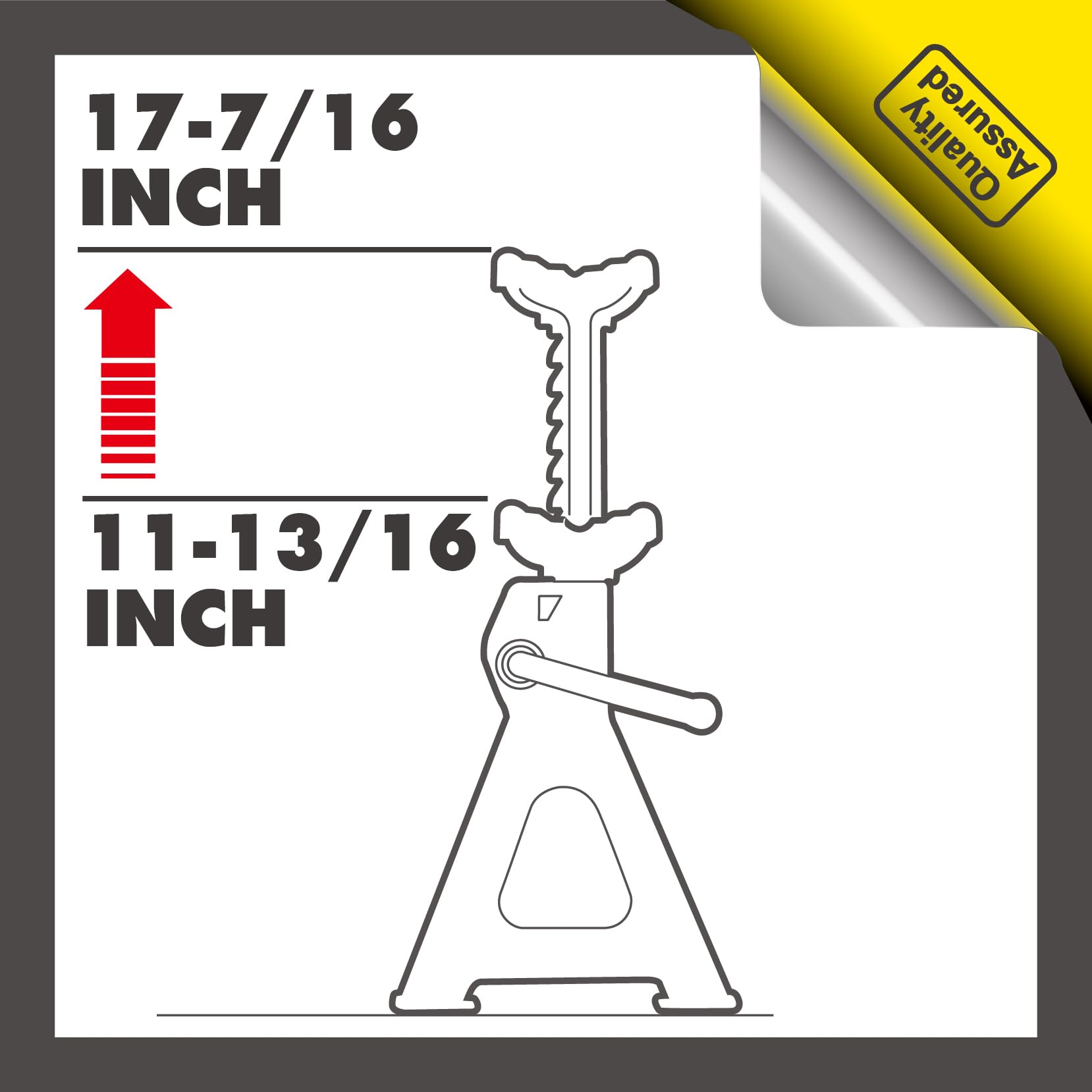 3-Ton Jack Stands - Heavy-Duty Steel, Safety Pin Lock, Pair