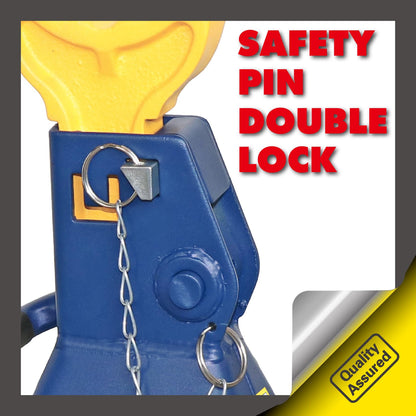 3-Ton Jack Stands - Heavy-Duty Steel, Safety Pin Lock, Pair
