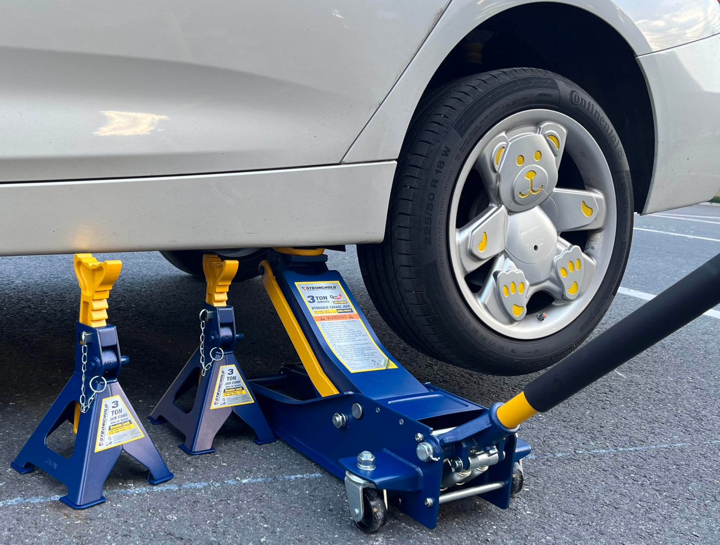 3-Ton Jack Stands - Heavy-Duty Steel, Safety Pin Lock, Pair