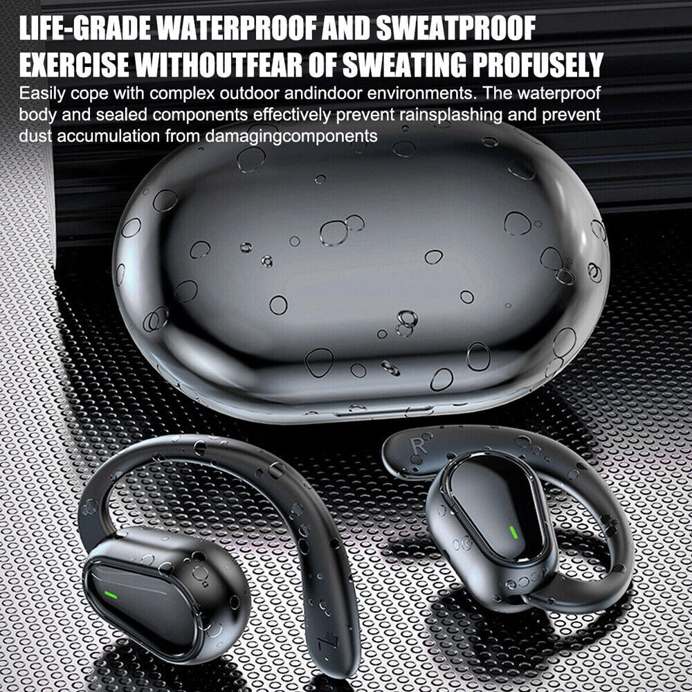  Bluetooth 5.3 Wireless Earbuds with Ear Hook with Water Resistant 